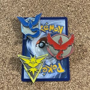 Pokemon Team Enamel Pins Set
